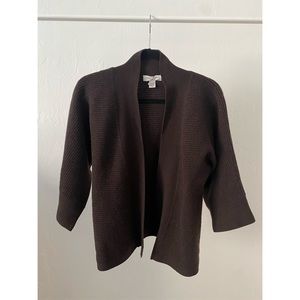 Todd Duncan 100% Cashmere Open Sweater Scottish Ribbed